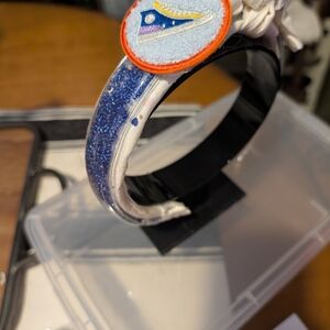 Blue and Black Wearable Tech Band